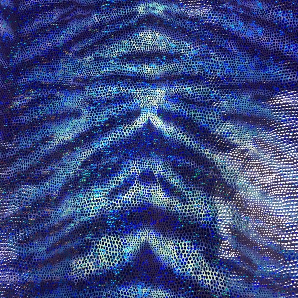 Snakeskin Lycra - ROYAL BLUE